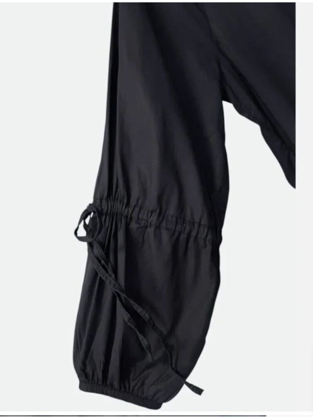 NWT Anthropologie Harshman Tara Black Cotton Midi Dress Lagenlook Versatile Med. - Picture 5 of 11